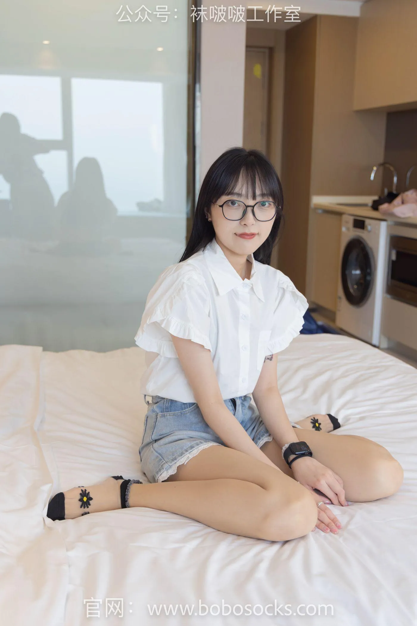 [BoBoSocks袜啵啵]NO.097 稚予-板鞋、玻璃丝短袜、肉丝 [140P]插图3